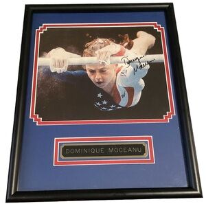Dominique Moceanu Autographed professionally Framed picture‎ with COA